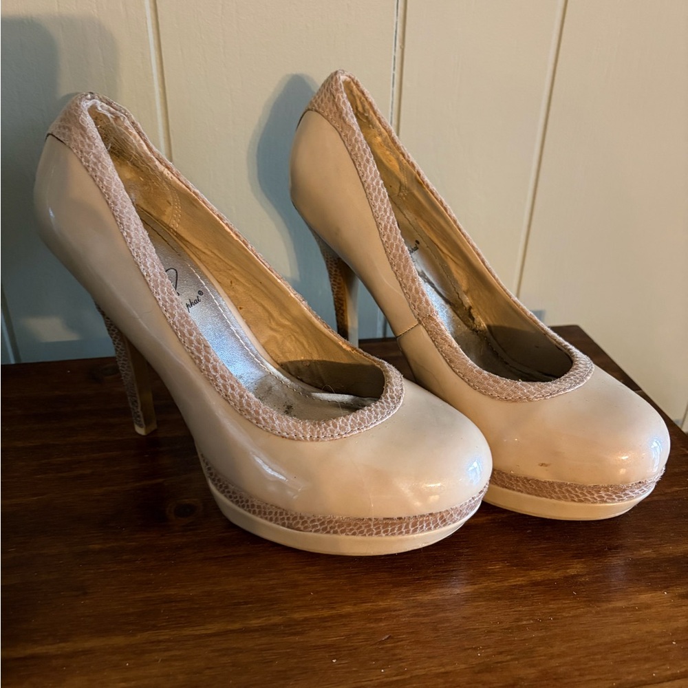 Baby Phat Nude High Heels